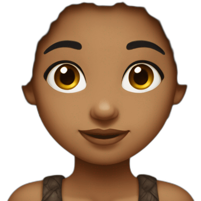 afro hair girl indian mole emoji