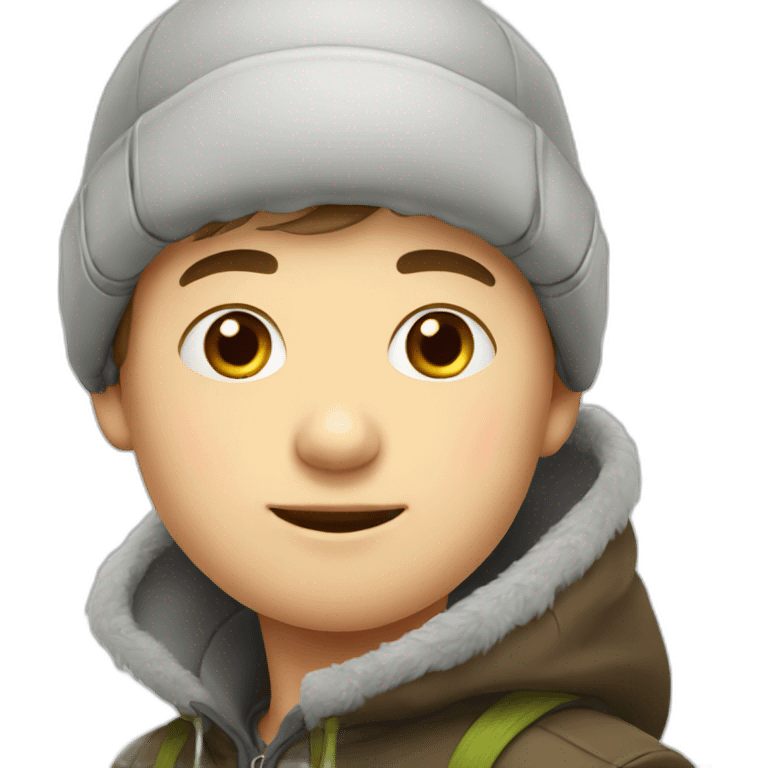 russian boy with chapka emoji