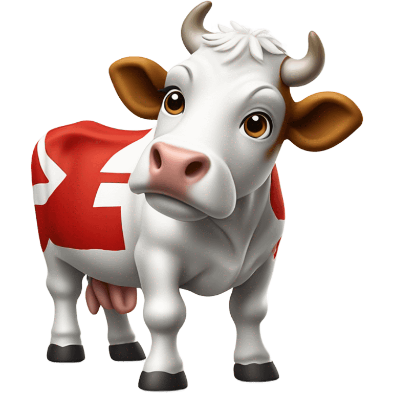 cow wearing kansas city chiefs jersey emoji