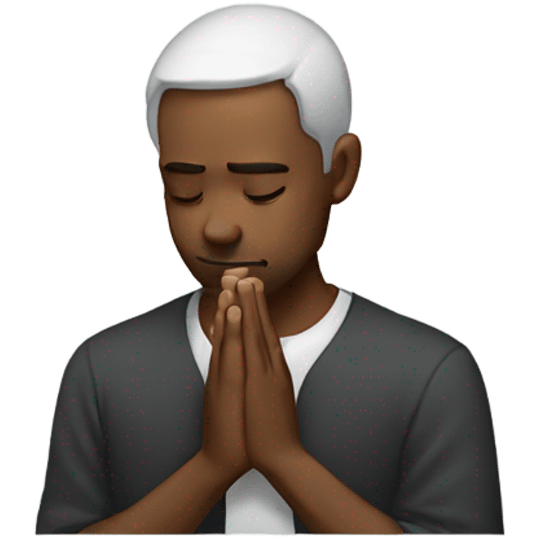 Man praying emoji