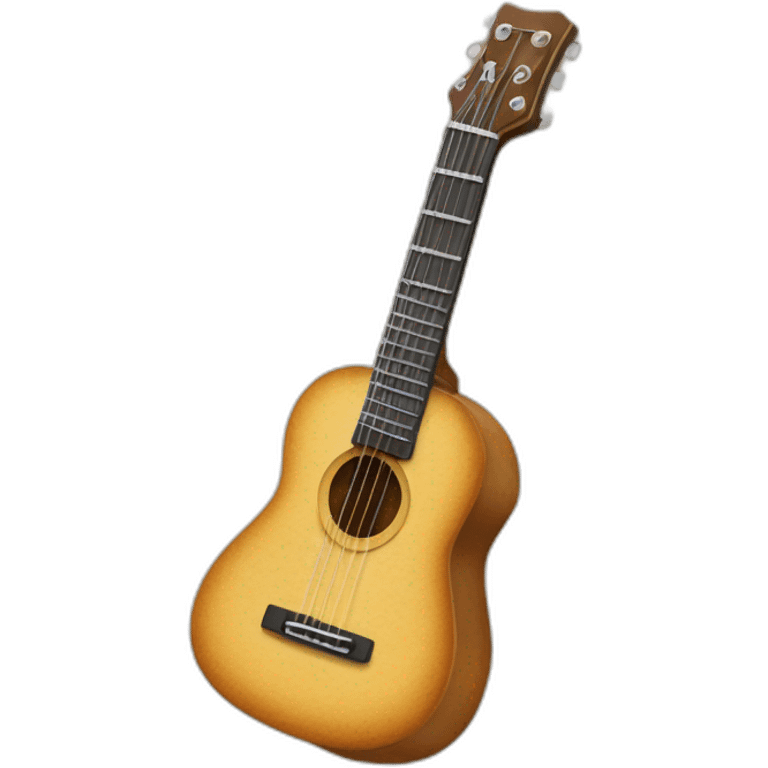 Une gauffre en forme de guitare emoji