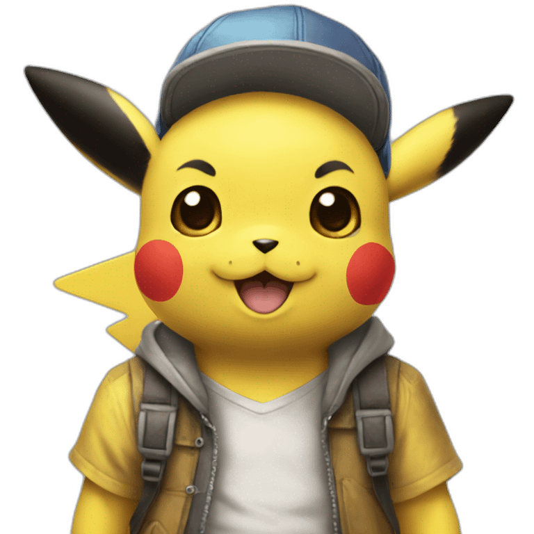 Pikachu wearing Ash’s kalos emoji