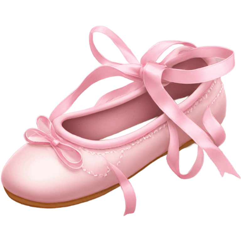 soft pink ballerina shoes emoji