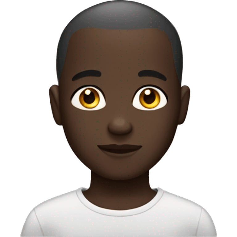 darkskinned boy with buzzcut  emoji