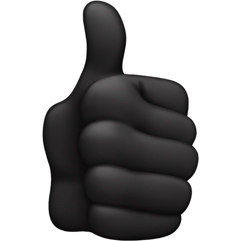 Black thumbs up emoji