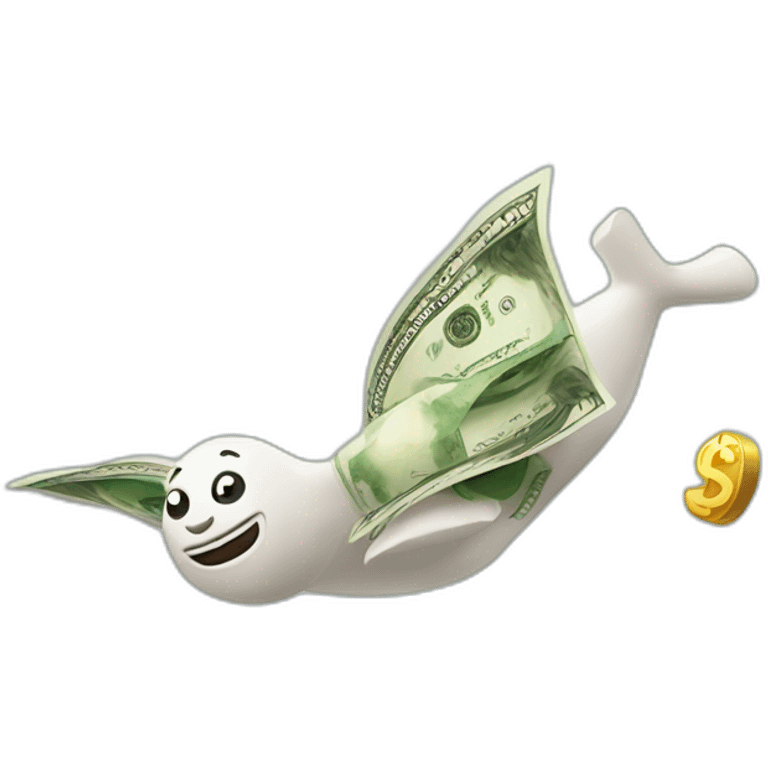 flying money emoji