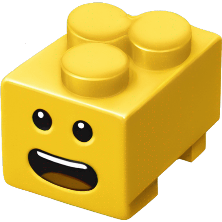 Yellow lego piece emoji