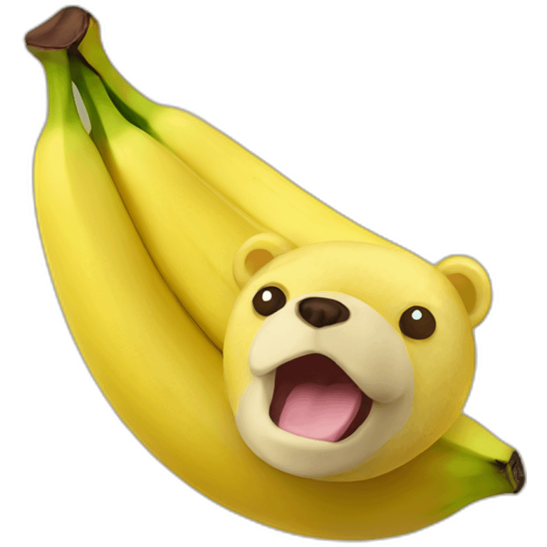 bear shaped banana emoji