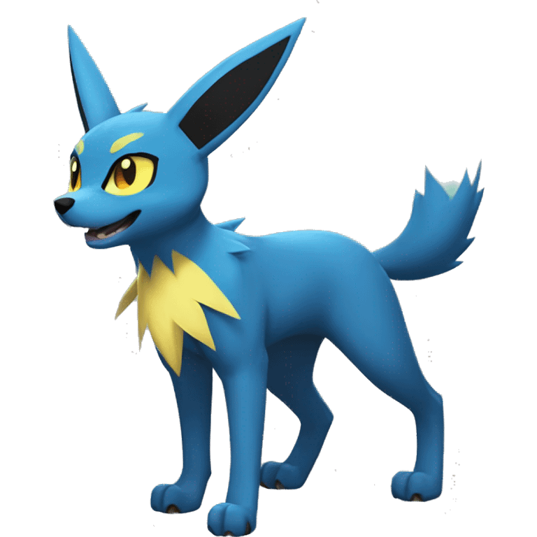 Lucario-Umbreon-Jolteon-Zeraora full body emoji