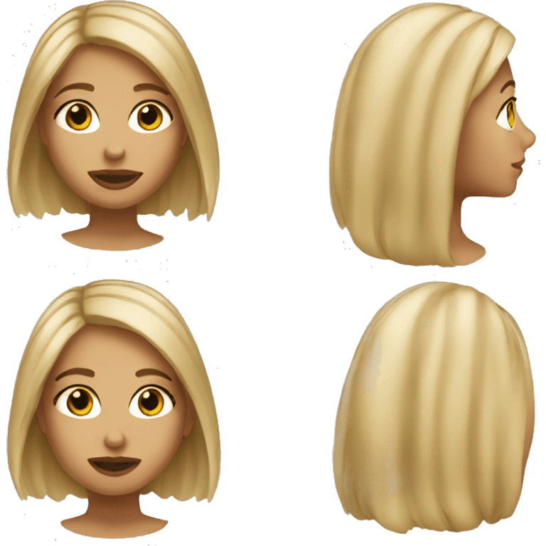 Girl dirty blonde hair  emoji