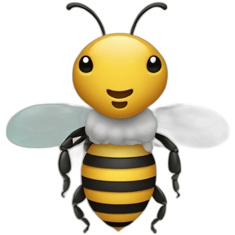 Bee with honey combs  emoji