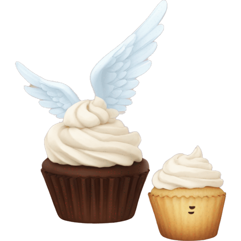 angel cupcake emoji