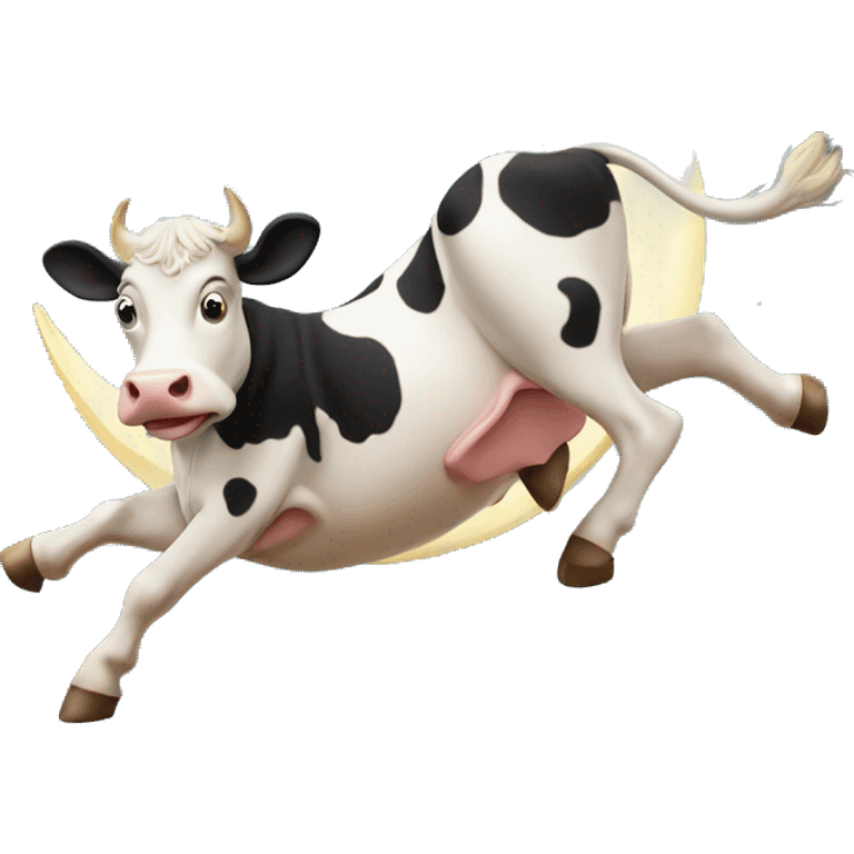 cow jumping over the moon  emoji