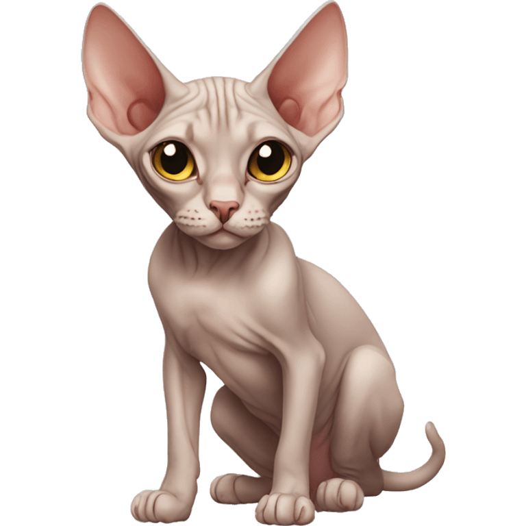 Sphynx cat emoji