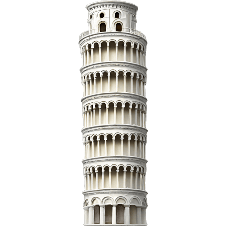 leaning Pisa tower emoji