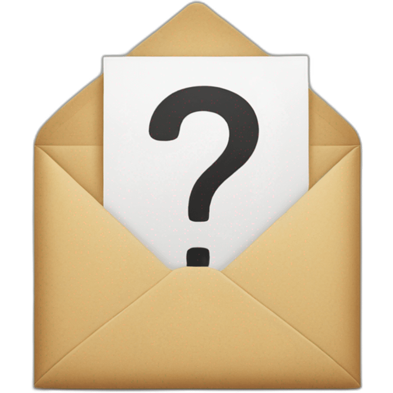 envelope with question mark emoji