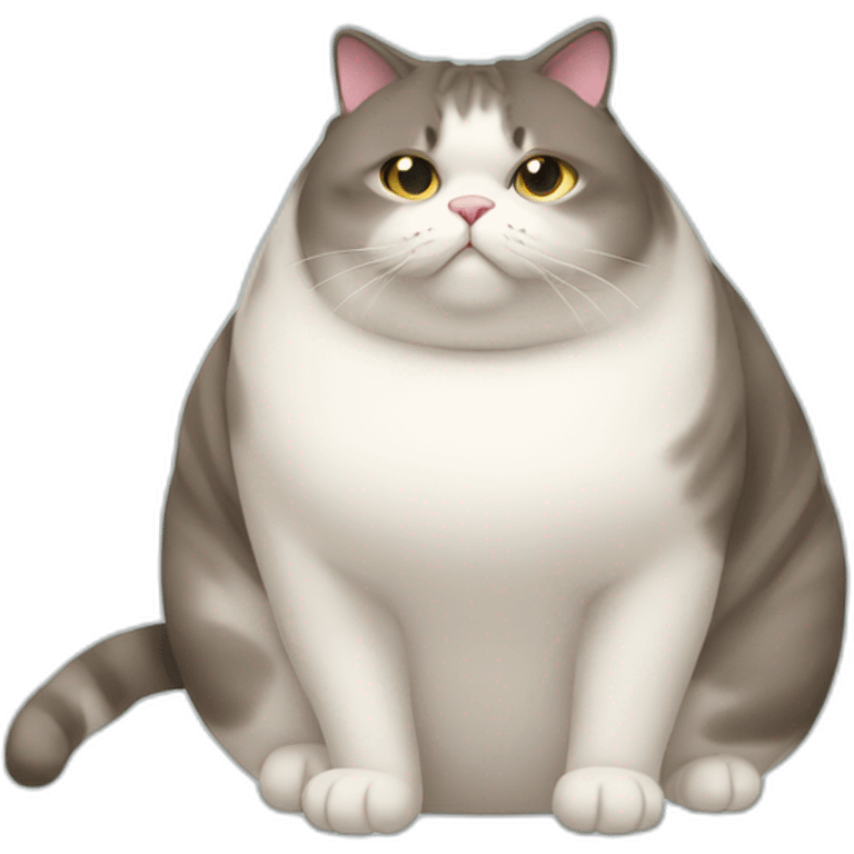 obese cat emoji