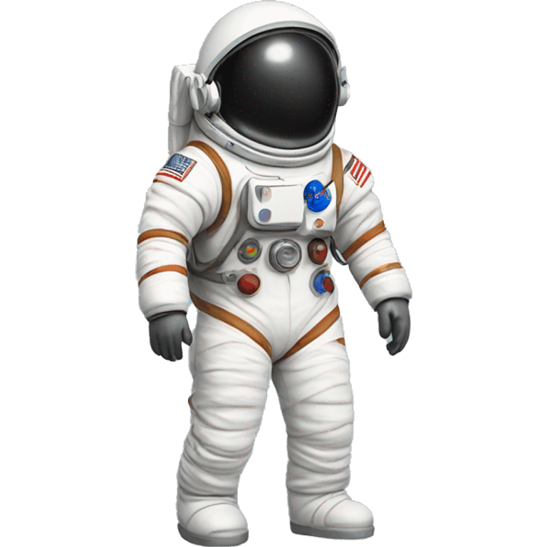 astronaut suit without head just body in fun pose emoji