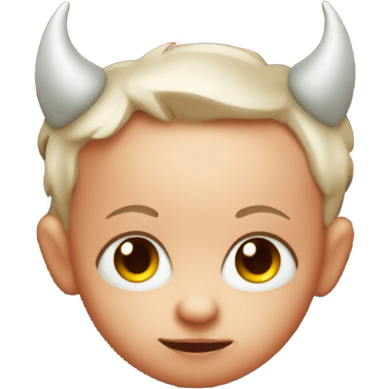 Cute devil baby face emoji