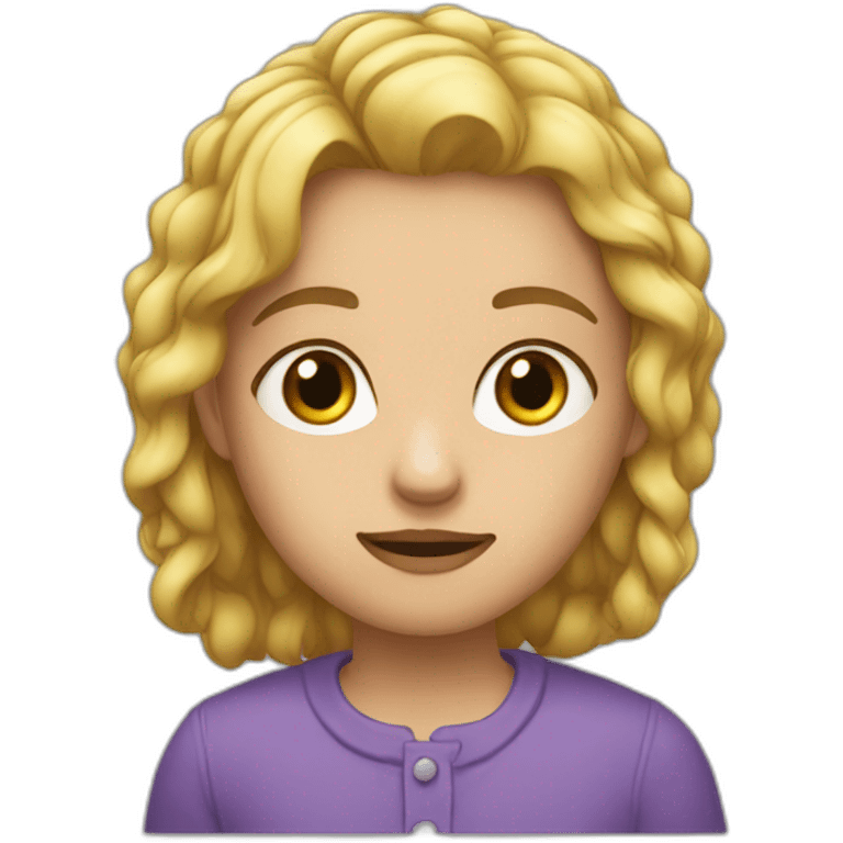 Léa qui pleure emoji