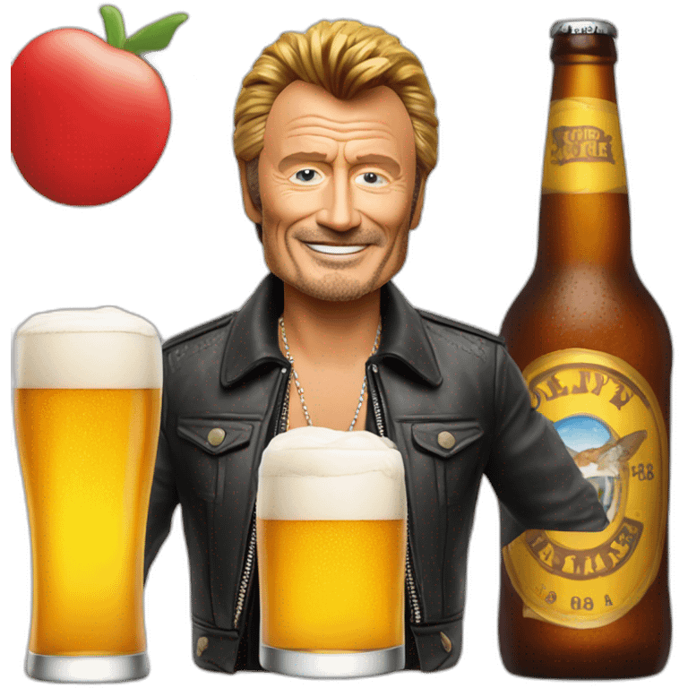 johnny hallyday bier emoji