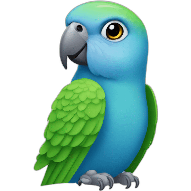 Blue Quaker parrot emoji