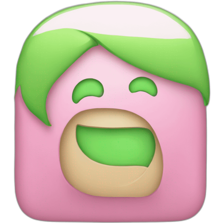 pink green iphone emoji