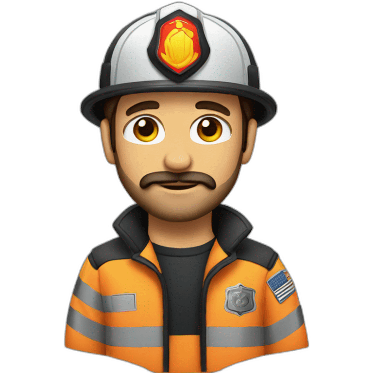 Bombero con barba emoji