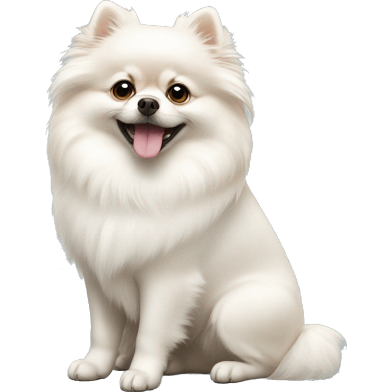 white pomeranian emoji