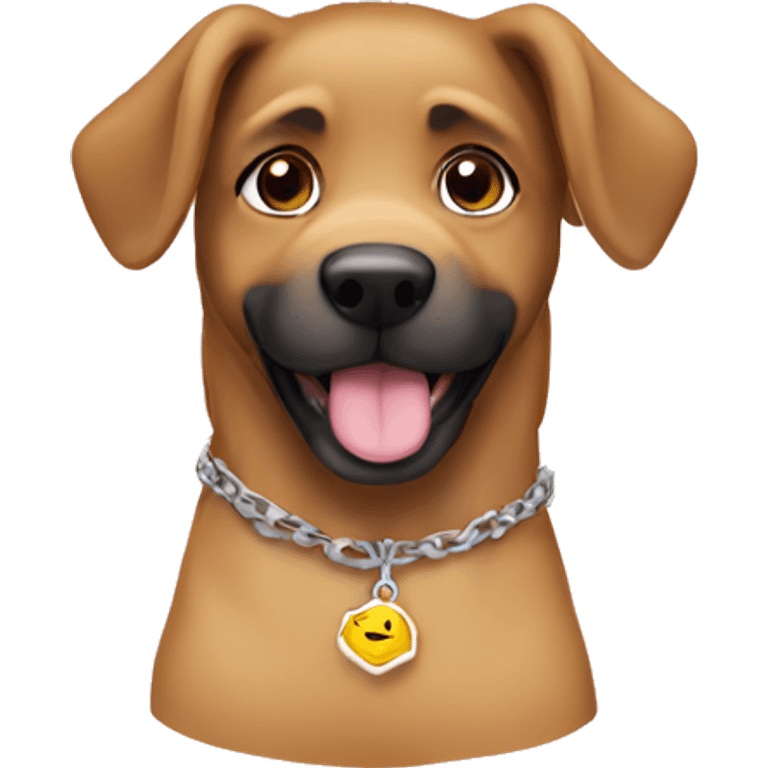 Dog necklace name Rada emoji