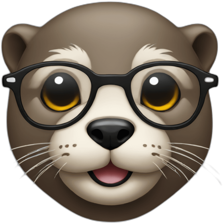 otter with glasses emoji