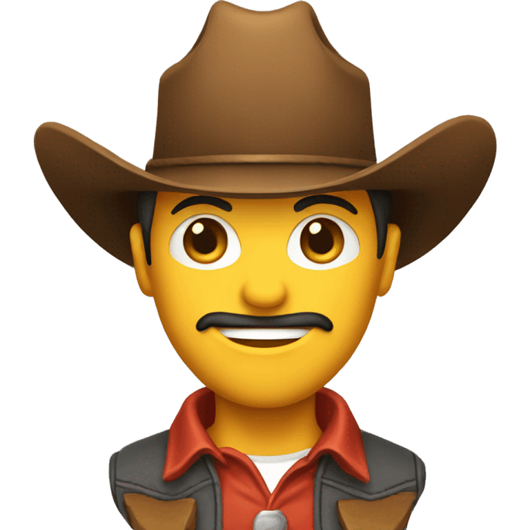 merge icon with a cowboy hat emoji