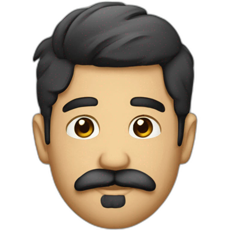 DJ CON BARBA Y BIGOTE emoji