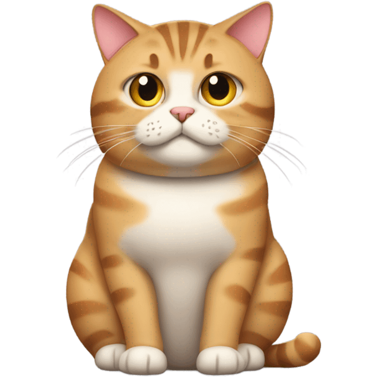 Fat tabby cat emoji