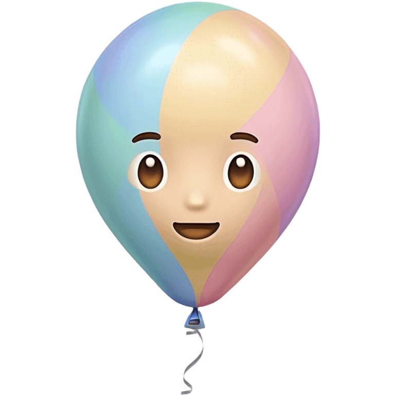 children's pastel balloon emoji