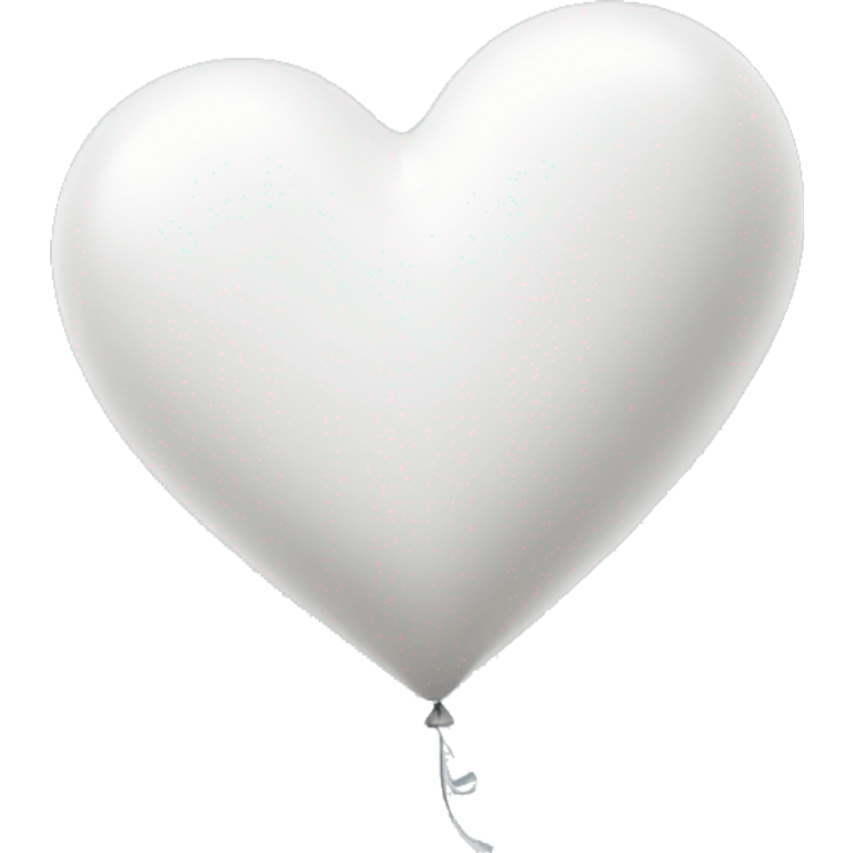 White balloon heart emoji