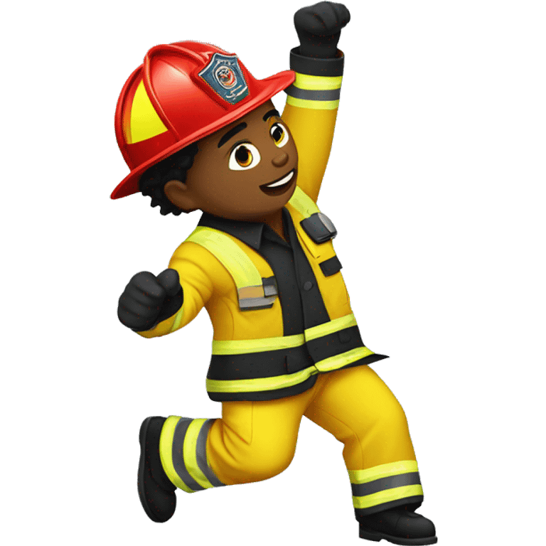 break dancing firefighter emoji