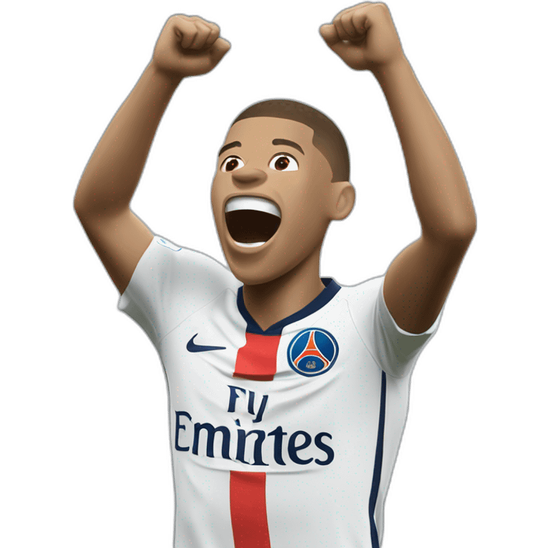 kylian mbappé celebrating emoji