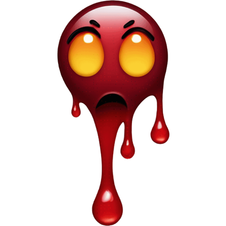 eerie scary blood emoji emoji