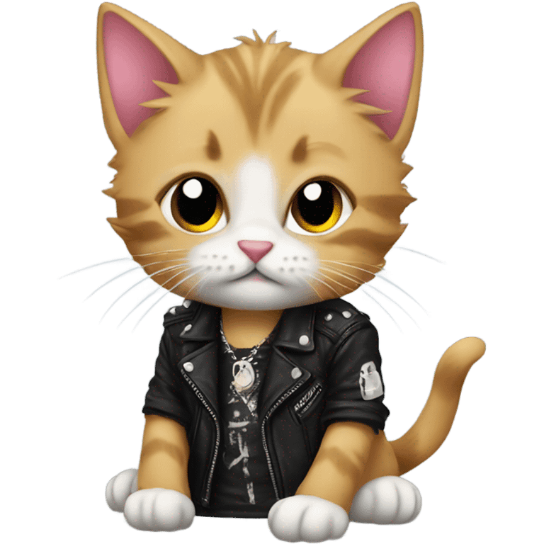 Punk kitten emoji