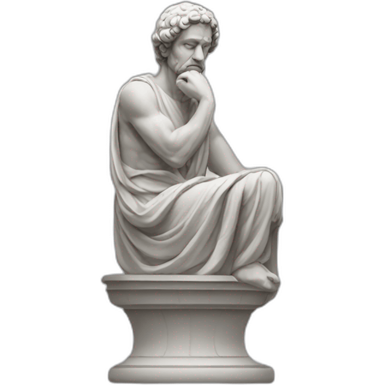 Stoic statue only with head emoji