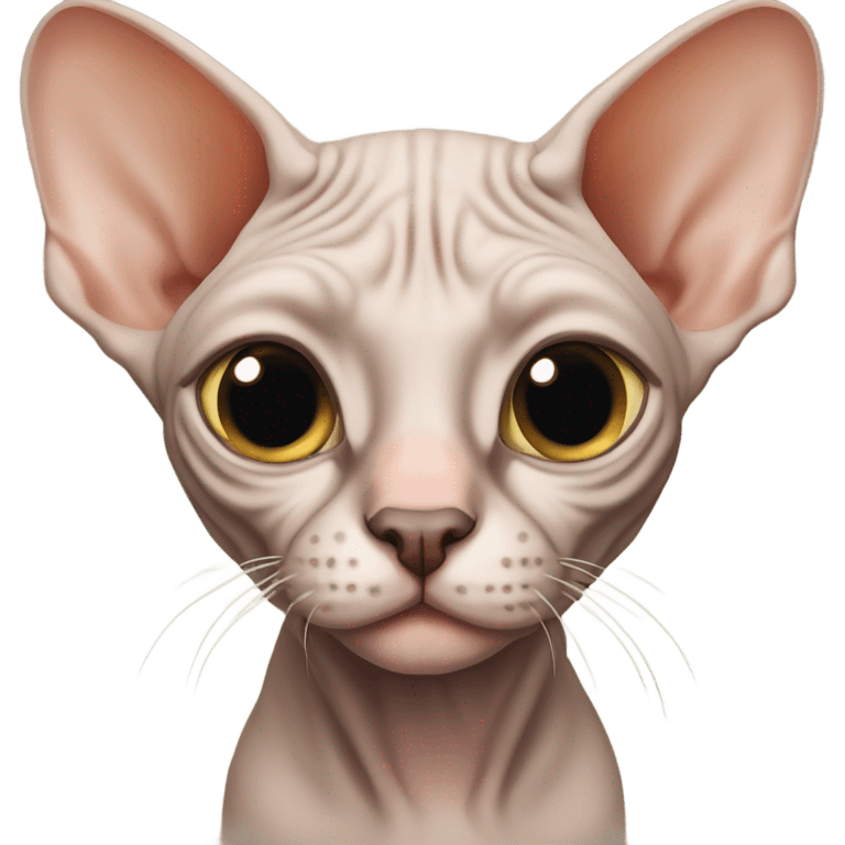 sphynx gray cat emoji