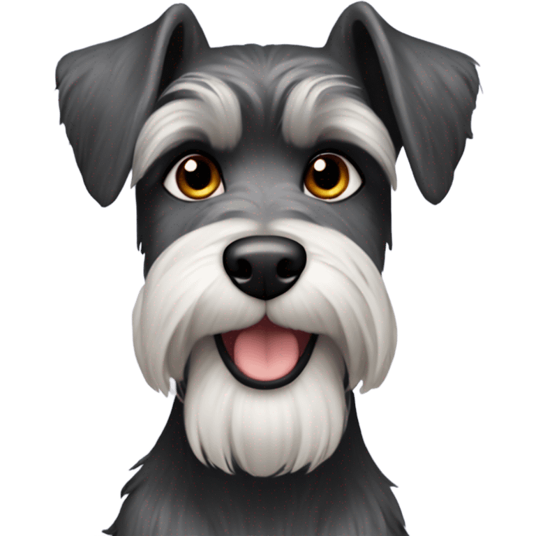 Schnauzer Female Dr with long dark hair schnauzer  emoji