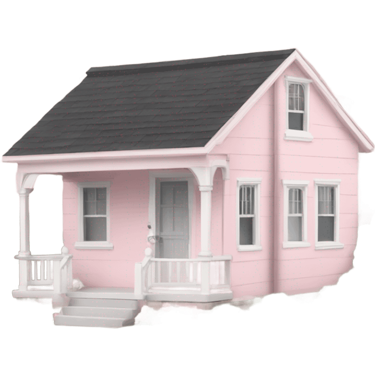 Pink house emoji