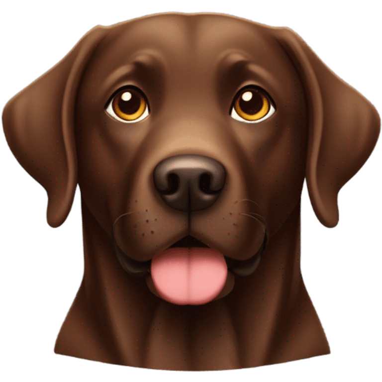 Chocolate lab emoji