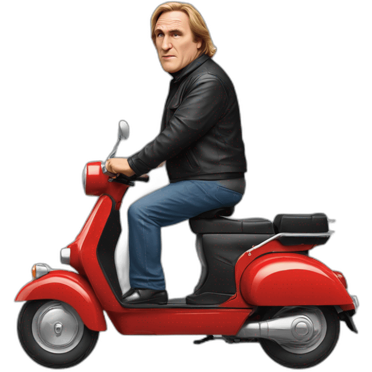 Gérard Depardieu scooter emoji