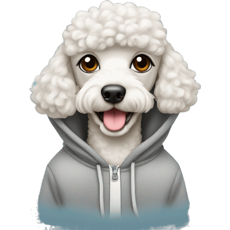 poodle in hoodie  emoji