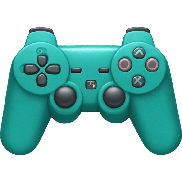 Turquoise PlayStation emoji