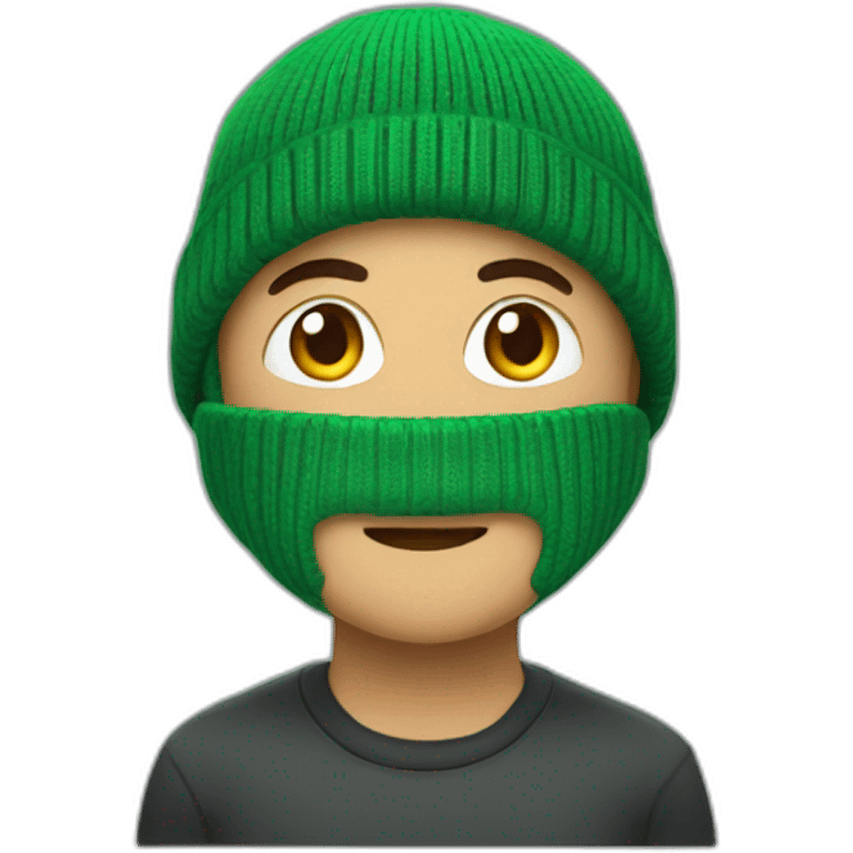 Green beanie emoji