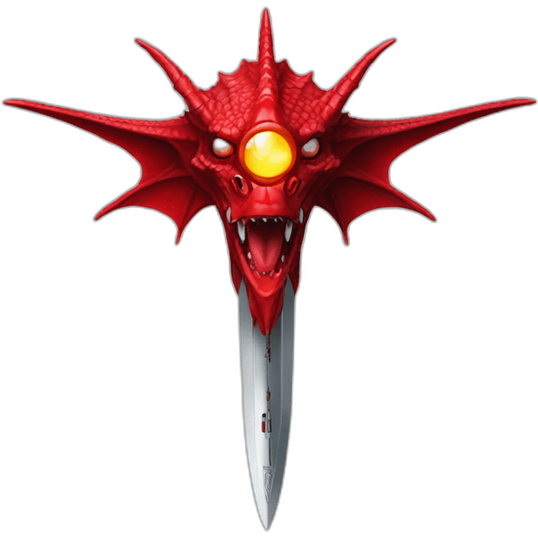 crazy-funny-cyberpunk-red-dragon-head-star-wars-laser-sword-red emoji